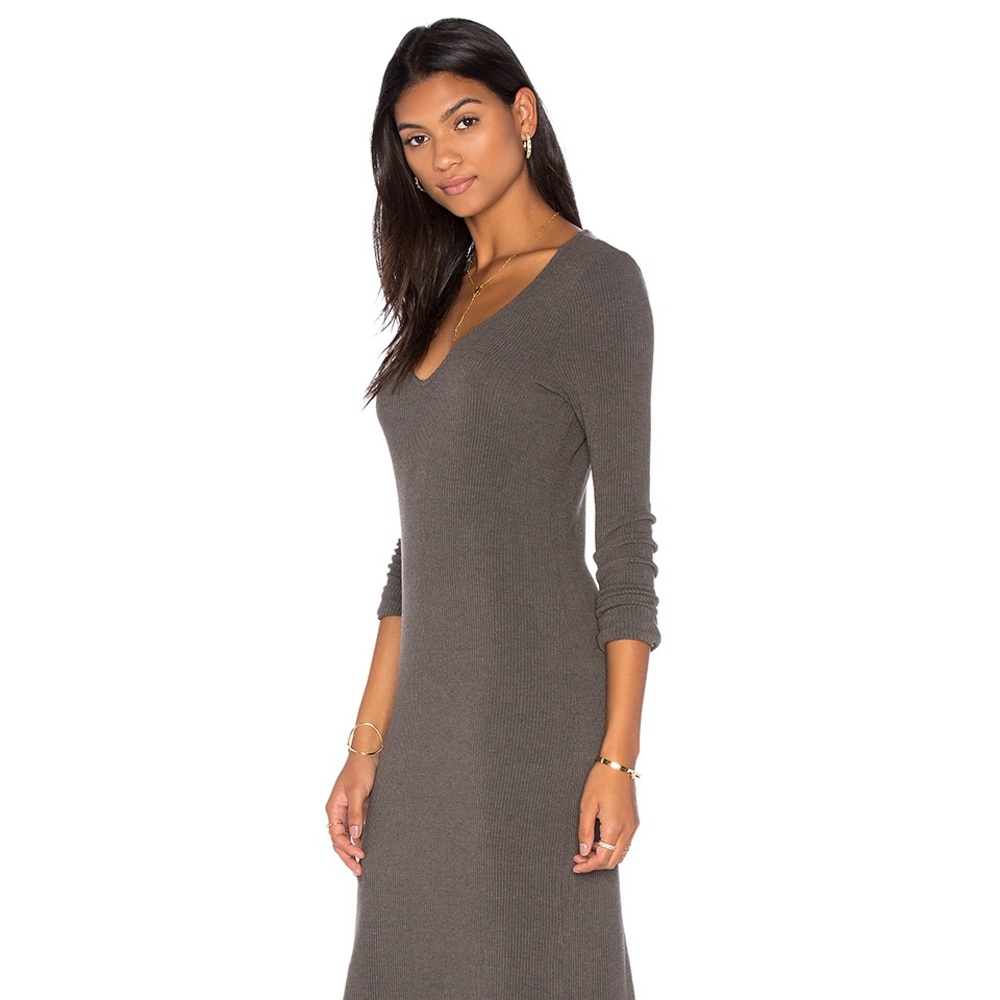 Project Social T Beverly Slit Dress in Olive